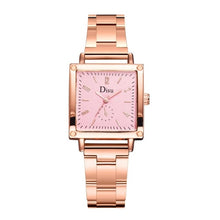 Load image into Gallery viewer, DISU Fashion Women Watch Luxury Brand Metal Steel Strip Square Simple Ladies Quartz WristWatches Clock Gift Bayan Kol Saati #B