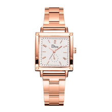 Load image into Gallery viewer, DISU Fashion Women Watch Luxury Brand Metal Steel Strip Square Simple Ladies Quartz WristWatches Clock Gift Bayan Kol Saati #B