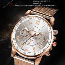 Load image into Gallery viewer, Bussiness Women&#39;s Watches Fashion Geneva Brand Roman Numeral Simple Clock Kol Saati Montre Femme Relogio Feminino Reloj Mujer@50