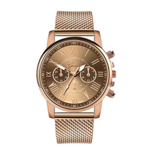 Bussiness Women's Watches Fashion Geneva Brand Roman Numeral Simple Clock Kol Saati Montre Femme Relogio Feminino Reloj Mujer@50