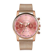 Load image into Gallery viewer, Bussiness Women&#39;s Watches Fashion Geneva Brand Roman Numeral Simple Clock Kol Saati Montre Femme Relogio Feminino Reloj Mujer@50