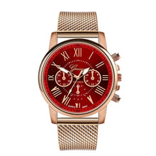 Load image into Gallery viewer, Bussiness Women&#39;s Watches Fashion Geneva Brand Roman Numeral Simple Clock Kol Saati Montre Femme Relogio Feminino Reloj Mujer@50