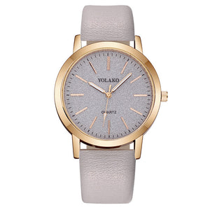 Luxury Brand Leather Quartz Women's Watch Ladies Fashion Watch Women Wristwatches Clock relogio feminino masculino #A