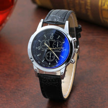 Load image into Gallery viewer, Fashion Faux Leather Mens Men&#39;s Watch Leather Military Casual Luxury Brand Quartz Wristwatches Stainless Business reloj hombre