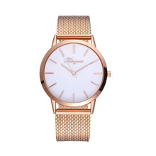 Load image into Gallery viewer, Hot Sale Gold Women Bracelet Watch Quartz WristWatches Women&#39;s Casual Silicone strap Band Watch Analog WristWatch Tok Reloj