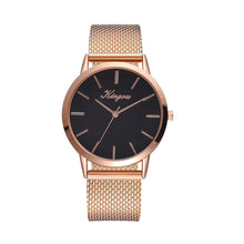 Load image into Gallery viewer, Hot Sale Gold Women Bracelet Watch Quartz WristWatches Women&#39;s Casual Silicone strap Band Watch Analog WristWatch Tok Reloj