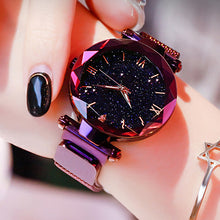 Load image into Gallery viewer, Reloj Mujer Luxury Starry Sky Women Watches Magnetic Mesh Belt Band Watch Women&#39;s Fashion Dress Wristwatch Zegarek Damski