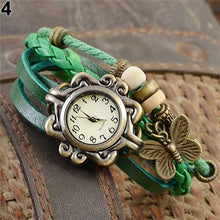 Load image into Gallery viewer, Women&#39;s Casual Vintage Multilayer Butterfly Faux Leather Bracelet Wrist Watch