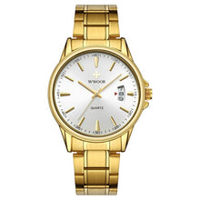 Load image into Gallery viewer, WWOOR Mens Watches Top Brand Luxury Golden Steel Men&#39;s Business Wristwatch Date Clocks Male Sports Wrist Watch 8833 Gifts ##a