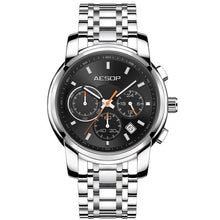 Load image into Gallery viewer, AESOP Man Stainless Steel Watch Men Luxury Brand Men&#39;s Wristwatch Male Clock Men Waterproof Quartz Watches Relogio Masculino