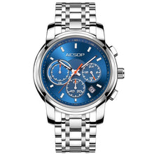 Load image into Gallery viewer, AESOP Man Stainless Steel Watch Men Luxury Brand Men&#39;s Wristwatch Male Clock Men Waterproof Quartz Watches Relogio Masculino