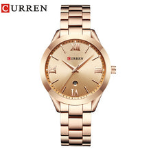 Load image into Gallery viewer, CURREN Gold Watch Women Watches Ladies Creative Steel Women&#39;s Bracelet Watches Female Clock Relogio Feminino Montre Femme