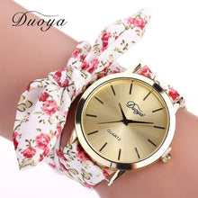 Load image into Gallery viewer, Fashion Women&#39;s Flower Star Bow Wristwatch Scarf Band Party Casual Watch relogio feminino Montre Femme Women Gift 328