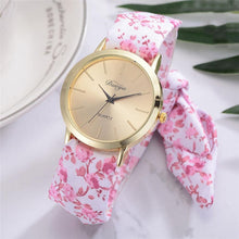 Load image into Gallery viewer, Fashion Women&#39;s Flower Star Bow Wristwatch Scarf Band Party Casual Watch relogio feminino Montre Femme Women Gift 328