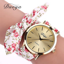 Load image into Gallery viewer, Fashion Women&#39;s Flower Star Bow Wristwatch Scarf Band Party Casual Watch relogio feminino Montre Femme Women Gift 328